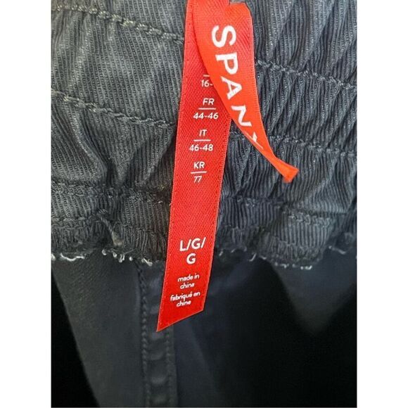 Spanx Stretch Twill Cargo Pull On Ankle Zip Jogger Gray L - Picture 3 of 5